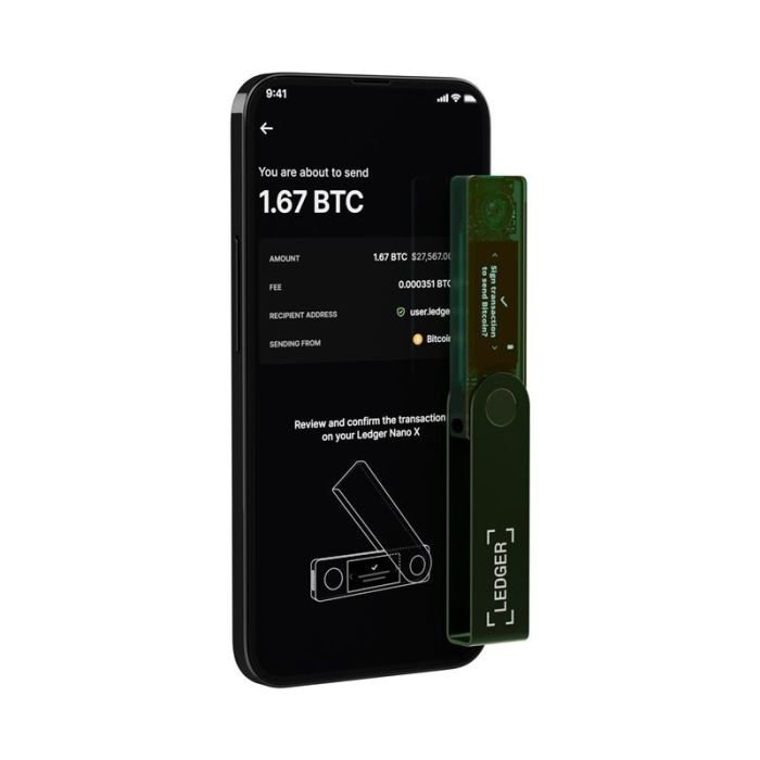 Hardware Wallet Ledger Nano X Emerald Green