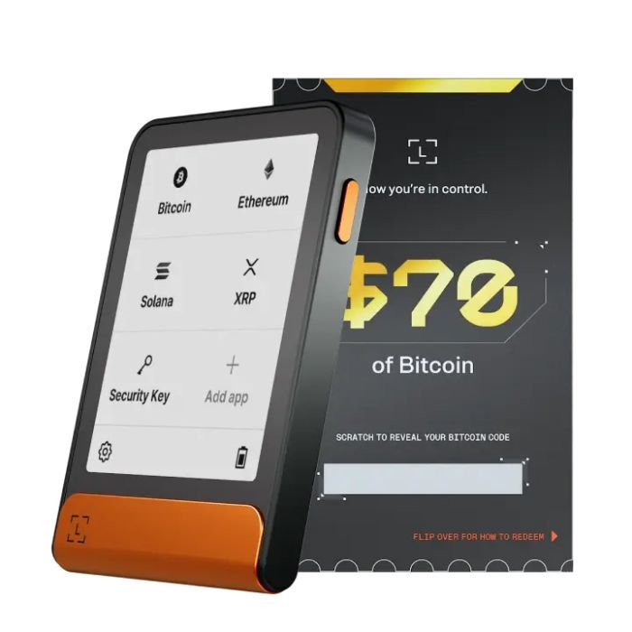 Hardware Wallet Ledger Flex BTC Orange + $70 BTC