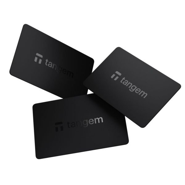 Криптогаманець Tangem Wallet 2.0 на 3 картки Чорний